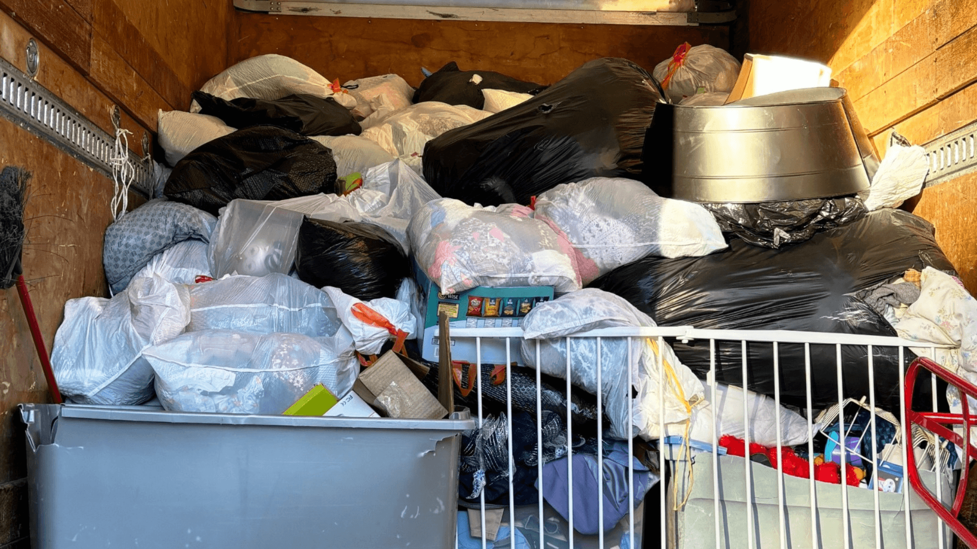 Video thumbnail showing textile warehouse operations